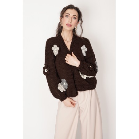 Sweter HAND MADE Flower 