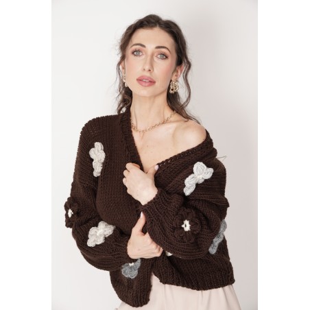 Sweter HAND MADE Flower 