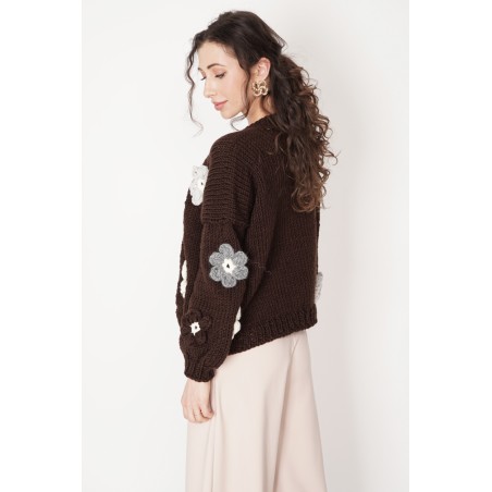 Sweter HAND MADE Flower 