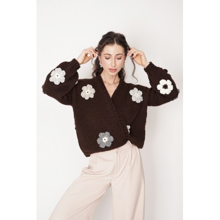 Sweter HAND MADE Flower 