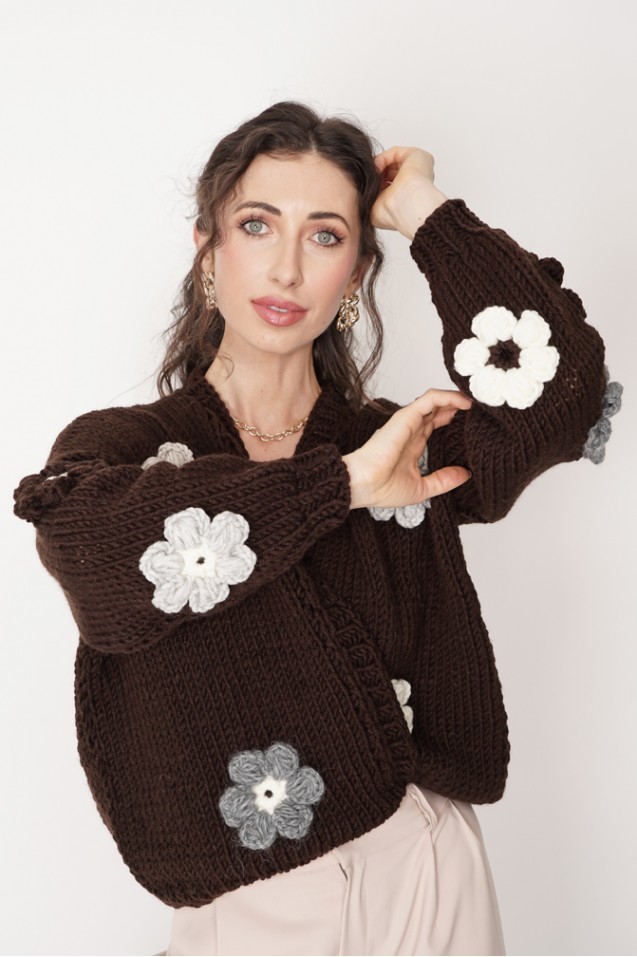 Sweter HAND MADE Flower