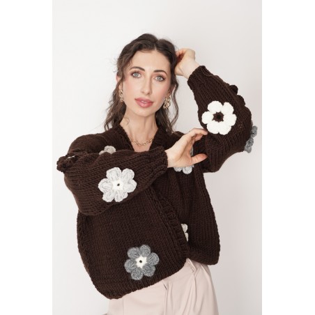 Sweter HAND MADE Flower 