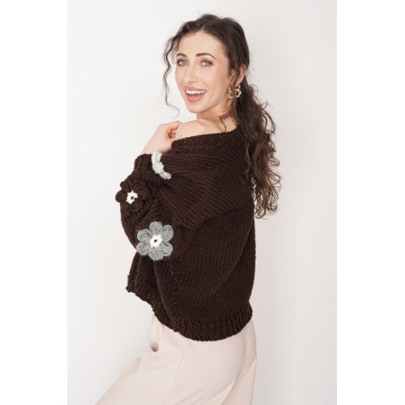 Sweter HAND MADE Flower 