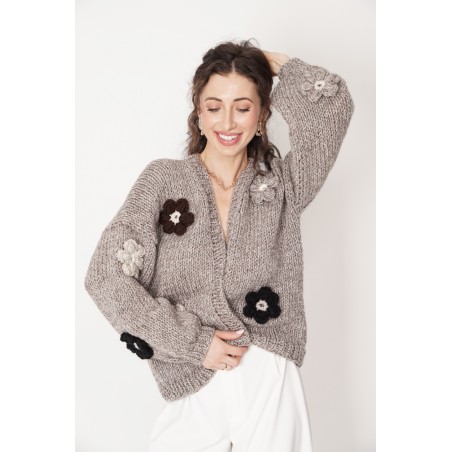Sweter HAND MADE Flower 