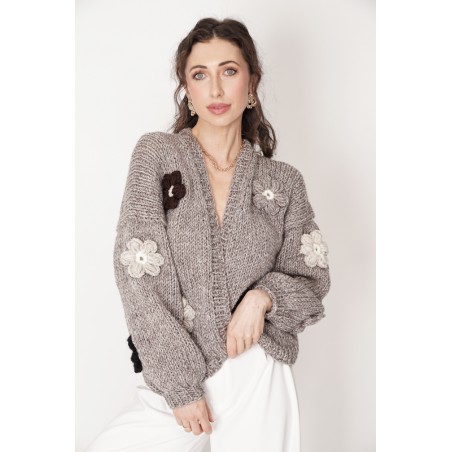 Sweter HAND MADE Flower 
