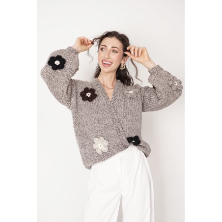 Sweter HAND MADE Flower 