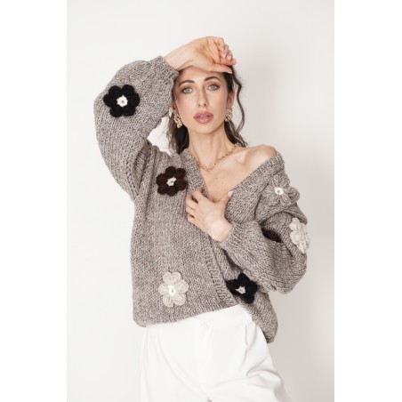Sweter HAND MADE Flower 