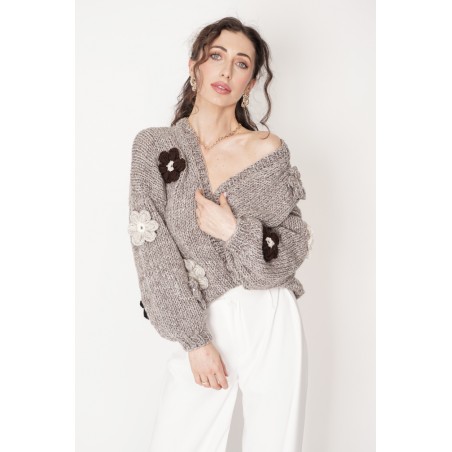 Sweter HAND MADE Flower 
