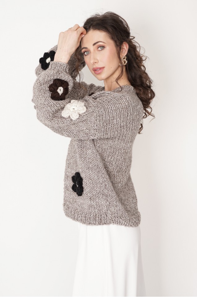 Sweter HAND MADE Flower
