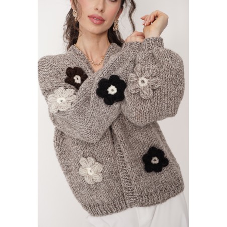 Sweter HAND MADE Flower 