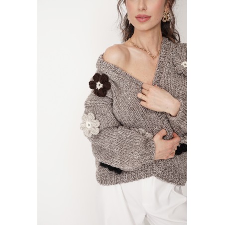 Sweter HAND MADE Flower 
