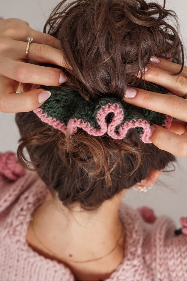 HAND MADE Crocheted Hair Tie