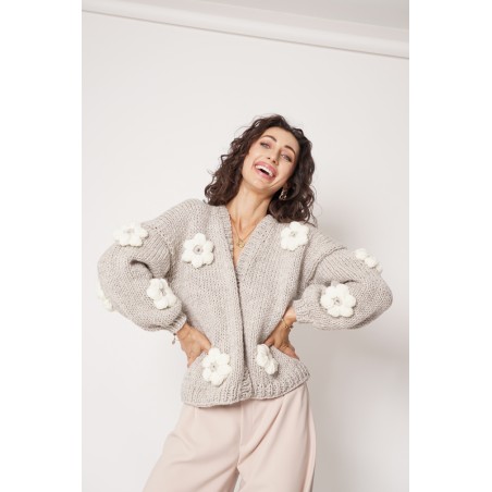 Sweter HAND MADE Flower 