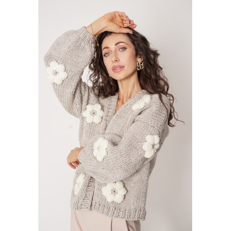 Sweter HAND MADE Flower 
