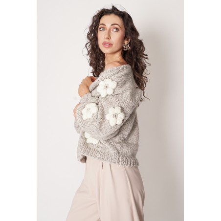 Sweter HAND MADE Flower 