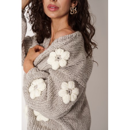 Sweter HAND MADE Flower 