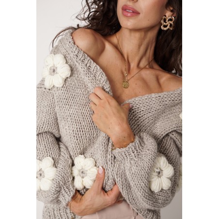 Sweter HAND MADE Flower 