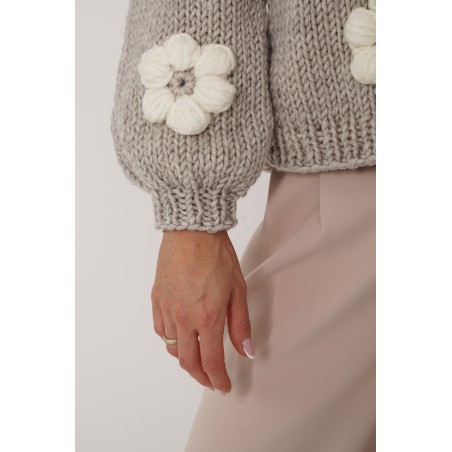 Sweter HAND MADE Flower 