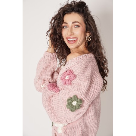 Sweter HAND MADE Flower 