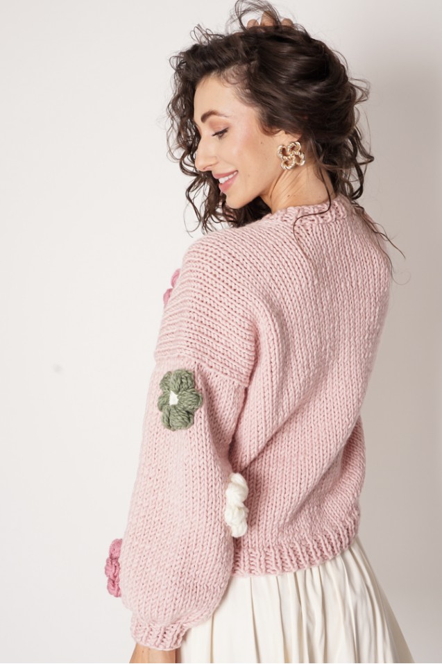 Sweter HAND MADE Flower 