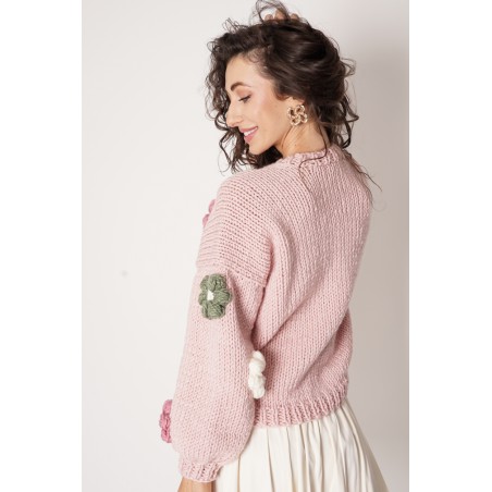 Sweter HAND MADE Flower 