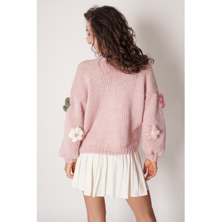 Sweter HAND MADE Flower 