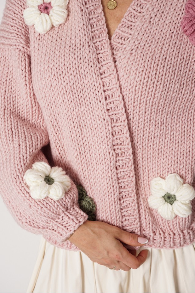 Sweter HAND MADE Flower 
