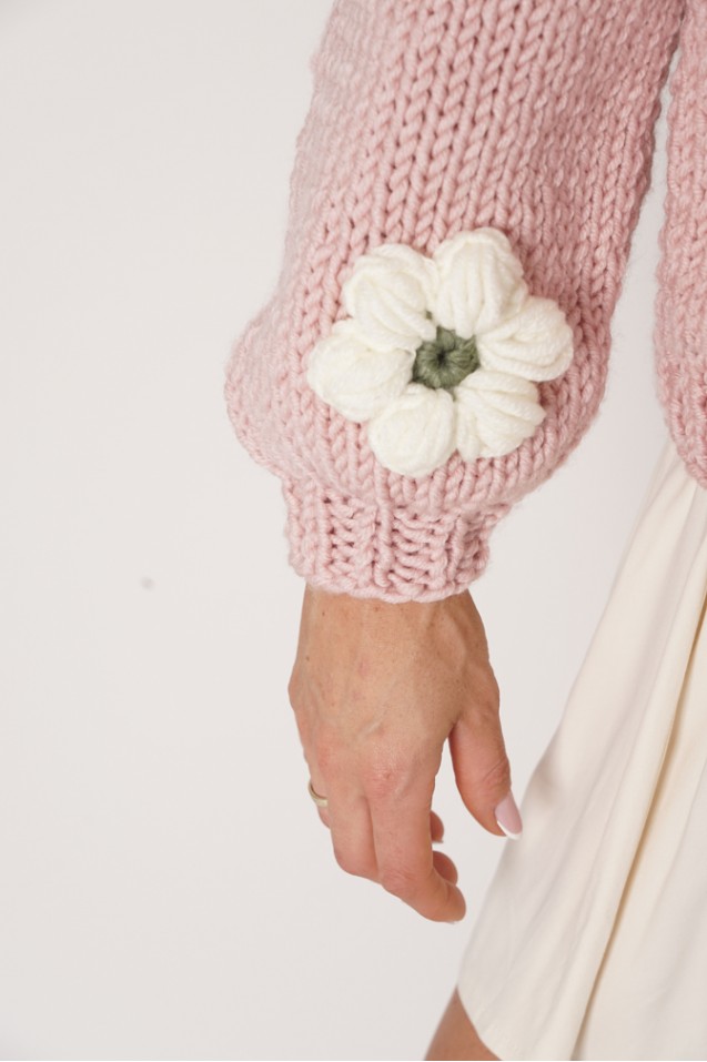Sweter HAND MADE Flower 