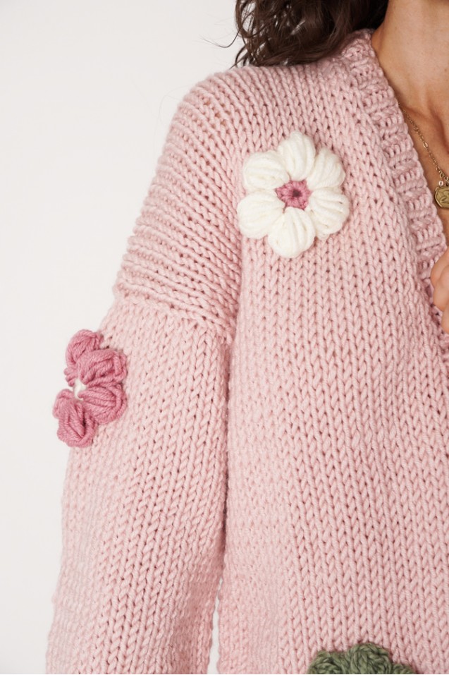 Sweter HAND MADE Flower 