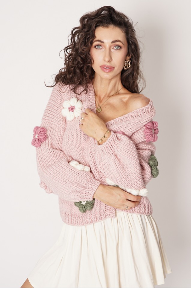 Sweter HAND MADE Flower