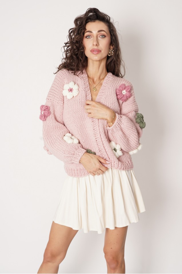 Sweter HAND MADE Flower 