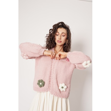 Sweter HAND MADE Flower 