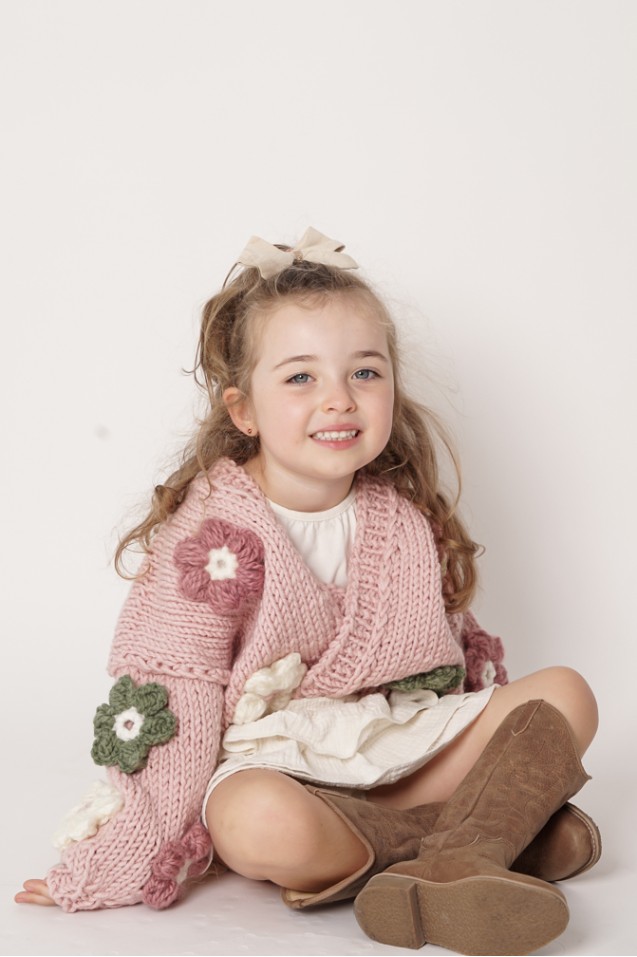 Sweter HAND MADE Flower PETIT 