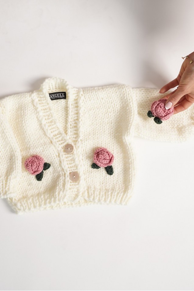 Broszka HAND MADE Rose