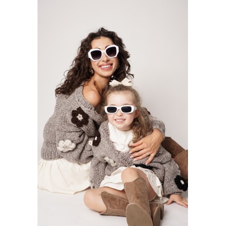 Sweter HAND MADE Flower 