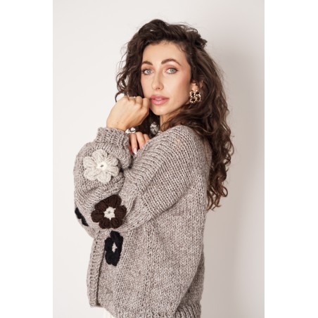 Sweter HAND MADE Flower 