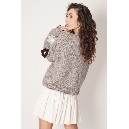 Sweter HAND MADE Flower 