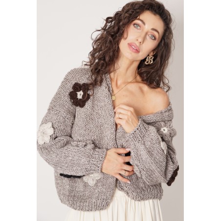 Sweter HAND MADE Flower 