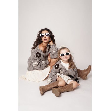 Sweter HAND MADE Flower 