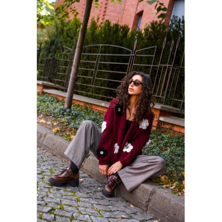 Sweter Hand Made Flower 