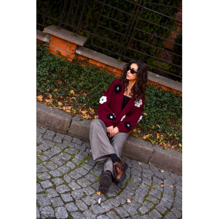 Sweter Hand Made Flower 