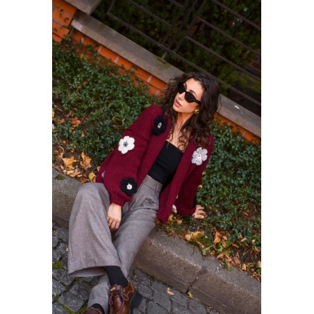 Sweter Hand Made Flower 