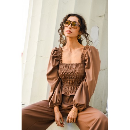 Vintage Blouse with frowning 