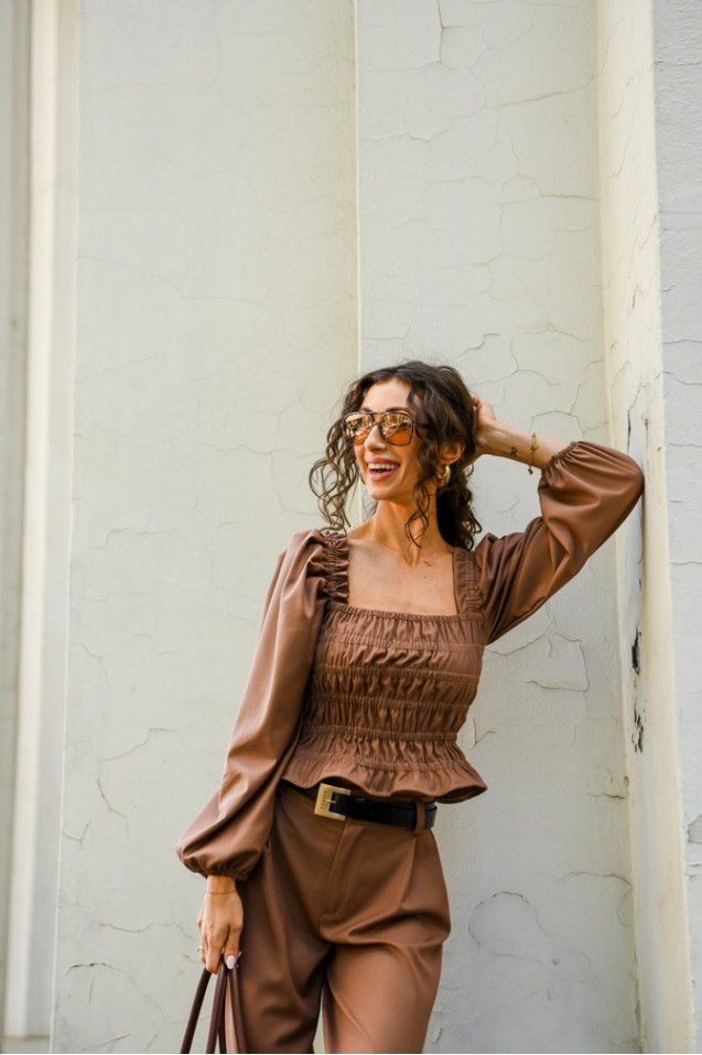 Vintage Blouse with frowning