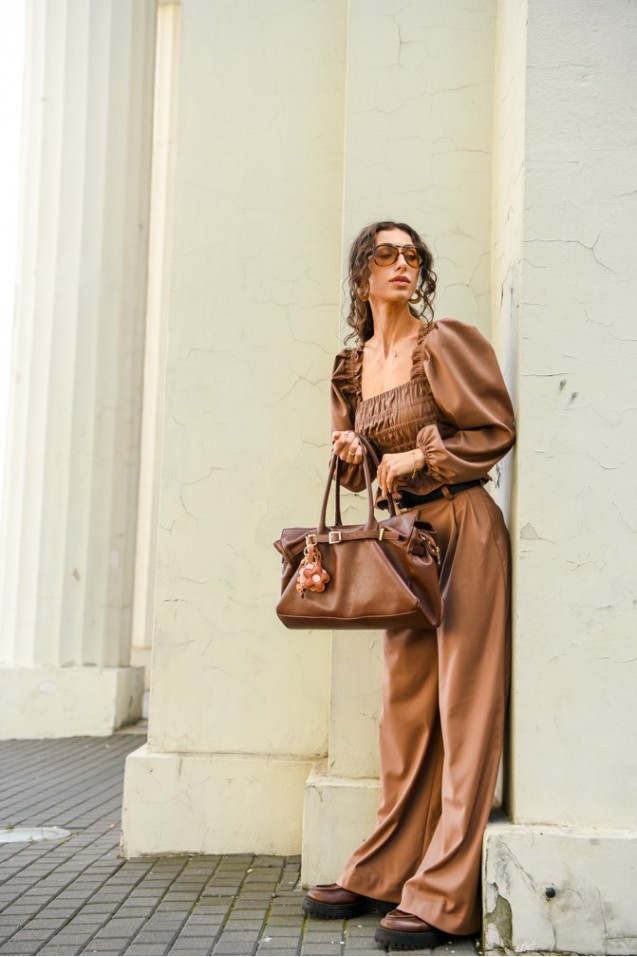 Vintage Blouse with frowning