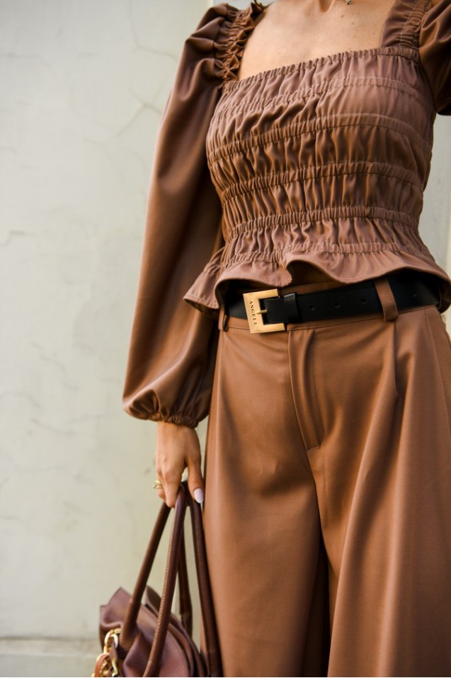 Vintage Blouse with frowning