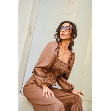 Vintage Blouse with frowning 