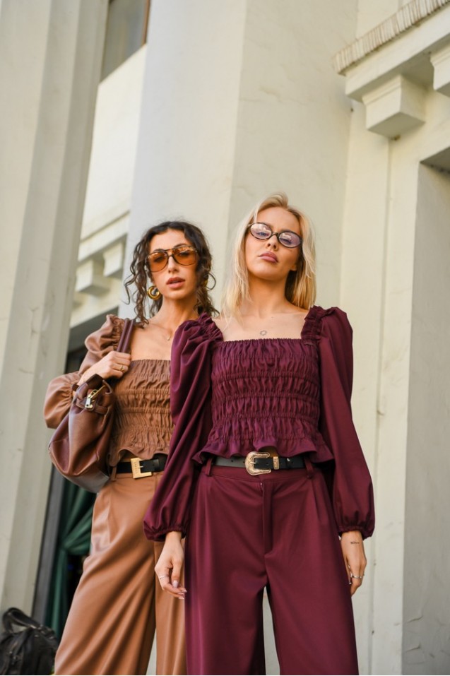 Vintage Blouse with frowning