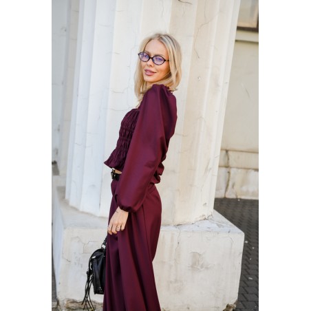 Bluzka VINTAGE z marszczeniem 