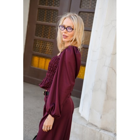 Vintage Blouse with frowning 